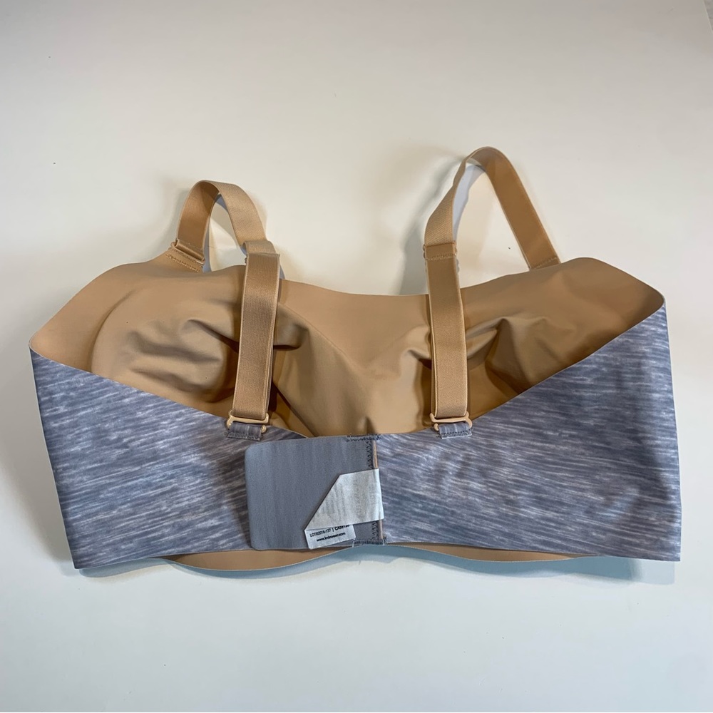 Size 6 Knix reversible nude and blue padded evolution bra - Picture 2 of 14